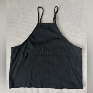 EUC J. crew cami tank cropped - black - size medium